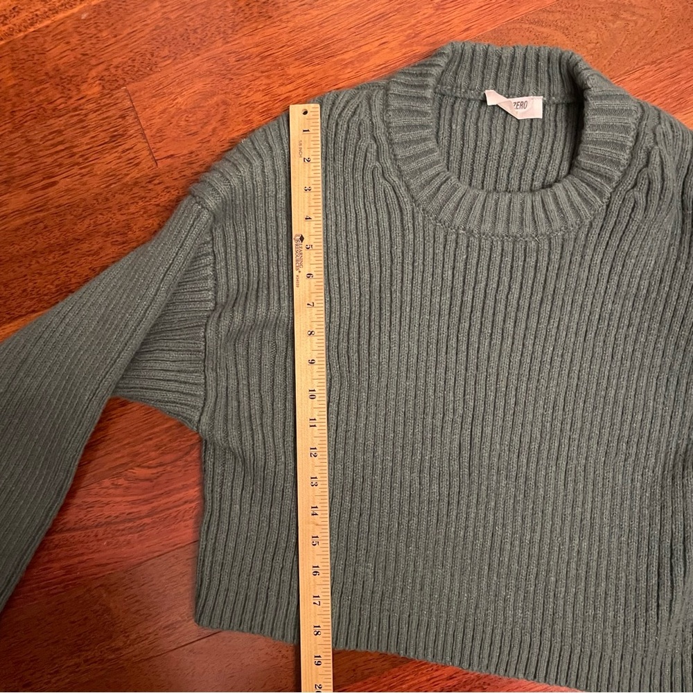 Double Zero Ribbed Knit Sweater - Picture 6 of 6